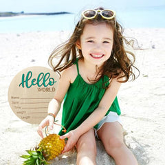 LZEDIRA baby announcement sign nursery wall green adds charming decor