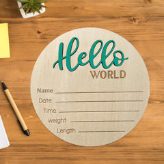 LZEDIRA baby announcement sign photo prop green ideal for baby shower shoots