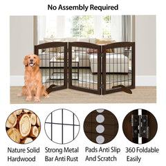 LZRS dog gate on stairs demonstrates secure barrier for stairways.