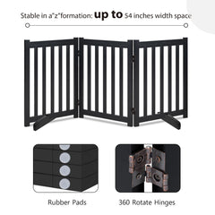 LZRS Freestanding Dog Gate folded storage illustrates space-saving convenience in small homes.