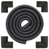 M2cbridge U-Shape Edge Guard long black installed on a table edge for safe play