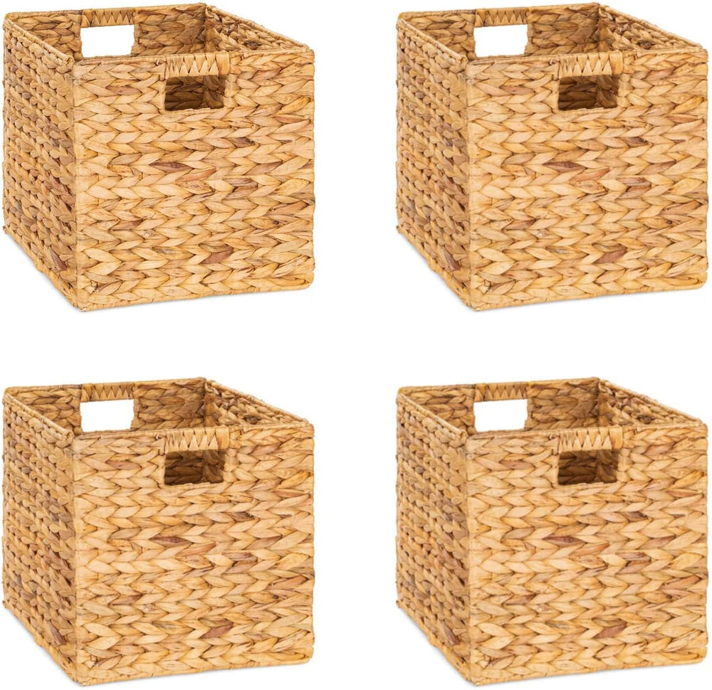 M4DECOR water hyacinth storage cube on shelf for easy access and neat organization