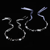 Maahongh flower crown 2-pcs set for coordinated wedding looks and photos.