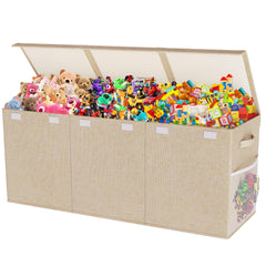 Mabahoo extra large toy box collapsed for space saving storage