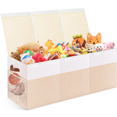 Mabahoo extra-large toy chest lid keeps toys dust-free and accessible