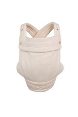 Mabē Monarch ivory front-facing-in emphasizes snug newborn positioning and comfort