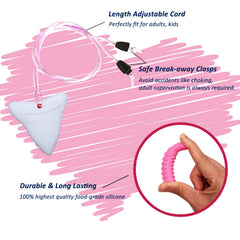 MaberryTech Direct chew necklace Donut aids calm and teething comfort.