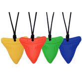 MaberryTech Direct sensory chew necklace shark tooth front view for focus and discreet fidgeting