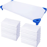 Macarrie pack-20 cot sheets ready for daycare use, bulk supply supports busy classrooms.