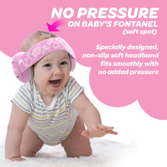 Mack's Baby Muffs pink travel bag keeps them organized on trips