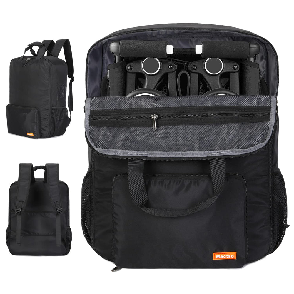 Mactso stroller travel bag for Pockit All-Terrain keeps gear organized for air travel.