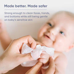 Ingredients graphics highlight 70% organic formula with nourishing oils