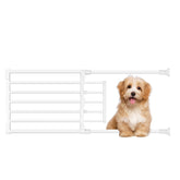 Maerd Short Dog Gate in doorway, closed to safely contain pets.