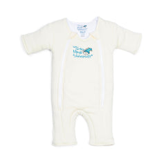 Magic Sleepsuit Merlin's Microfleece front-view demonstrates cozy transition for calm, secure sleep.
