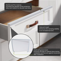 Magicheap Snugly Fit edge protector installation demonstrates clamp-on fit for 3/4-inch doors.
