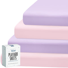 Magik & Kover pack n play sheets close-up shows soft, breathable fabric for baby comfort