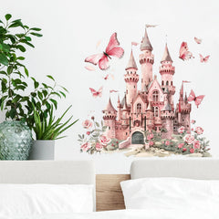 MagiMural butterfly flower wall decal brightens a nursery with cheerful color and easy care.