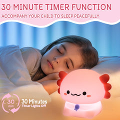MAGOHMT Axolotl Night Light dimmer controls close-up for soft lighting