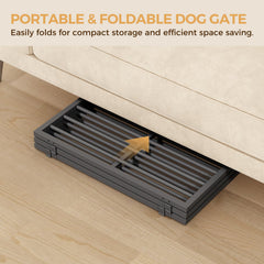 MAHANCRIS dog gate folded storage fits a closet or trunk.