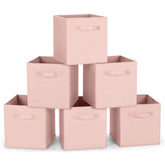 MaidMAX fabric storage bin collapsible design keeps shelves tidy and versatile.
