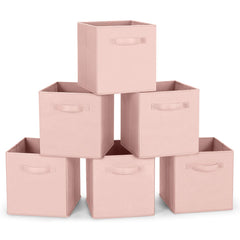 MaidMAX fabric storage bin collapsible design keeps shelves tidy and versatile.