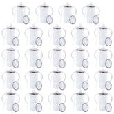 MAIKESUB 12oz sippy cup with lid demonstrates splash-proof design for travel.