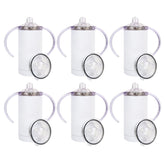 MAIKESUB six-pack sublimation sippy cups with box packaging enable easy gift-giving.