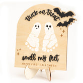 MAILAMCRAFT first Halloween wooden keepsake board ready for display and treasured memories.