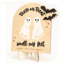 MAILAMCRAFT first Halloween wooden keepsake board ready for display and treasured memories.