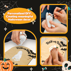 MAILAMCRAFT footprint-to-ghost design highlights baby footprints transformed into playful keepsakes.