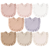 MairMore 8-pack bibs front view shows vibrant colors and drool protection.
