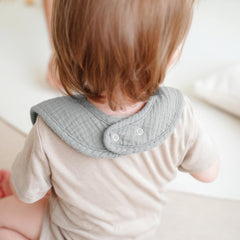 MairMore bibs function as drool catchers and burp cloths for busy days