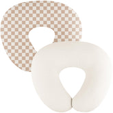 MairMore muslin nursing pillow cover pack front view showing soft cotton fabric