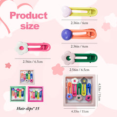 MAITIANISK lightweight clip prevents tugging on soft hair during school mornings.