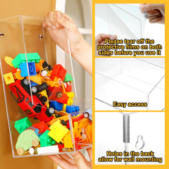 Maitys clear wall organizer displays contents at a glance.