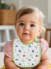 Maiwa baby drool scene demonstrates teething protection in use