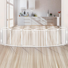Malier 32inch-height gate used to block stairs and doorway access.