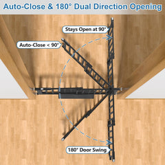 Malier Newest Baby Gate sturdy metal frame resists pet pushes