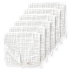 Maliton burp cloths pack6 flatlay for quick cleanups and newborn care
