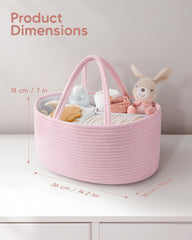 Maliton cotton rope basket with soft texture ideal for stylish nursery storage and easy cleaning