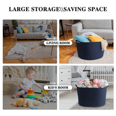 Maliton decorative storage in living room highlights a neutral color blend.