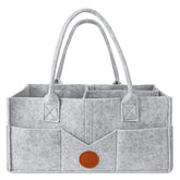 Maliton Diaper Caddy in full setup keeps essentials organized at the changing station.