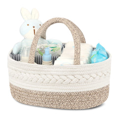 Maliton diaper caddy large size for easy diaper access and organization