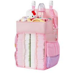 Maliton Hanging Diaper Caddy main view demonstrates easy reach during changes