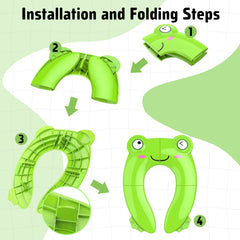 Maliton portable potty seat anti-slip locks prevent shifting during use.