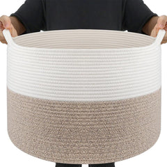 Maliton throw blanket basket living room open showcases easy access and tidy seating area.
