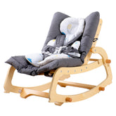 MallBest 3-in-1 baby double cushions bouncer grey versatile infant rocker for growing child.