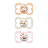 MAM Air Night & Day pacifier skinsoft nipple close-up for sensitive skin comfort.