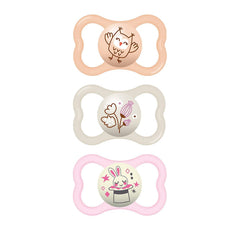 MAM Air Night & Day glow-in-dark pacifier helps you locate it quickly at night