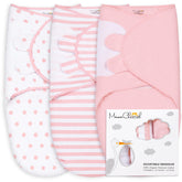 Mama Cheetah pink swaddle pack features soft, breathable fabric for gentle sleep.